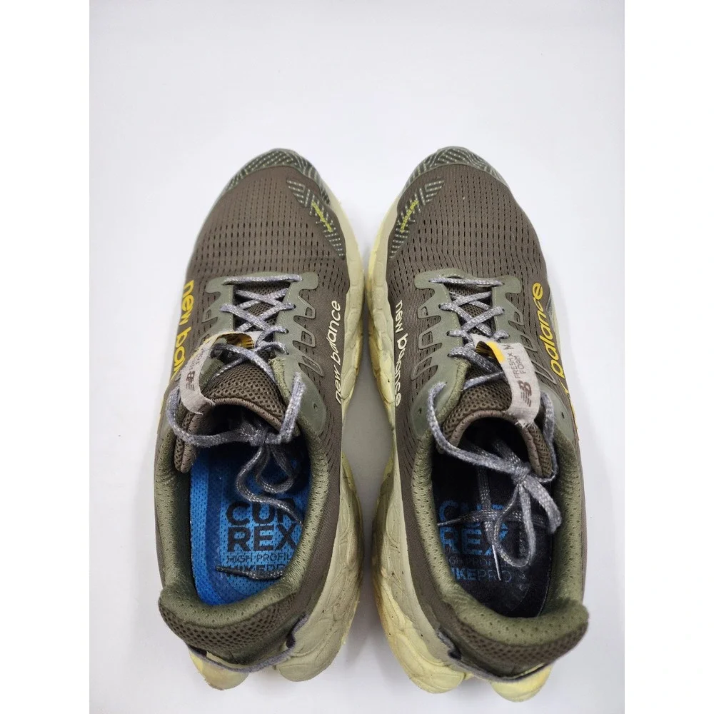 New Balance Fresh Foam More Trail v2 Olive Green Tan Vibram Sneakers